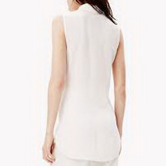 NWT Theory Sleeveless Tie-Front Silk Top - Picture 6 of 8
